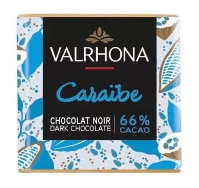 Valrhona Caraïbe 66% Dark Chocolate Napolitain Bag - 50 pc - 250g 0511