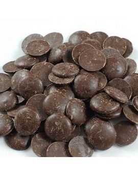 Guittard Sante Beyond Sugar 72% Dark Chocolate Cacao Wafers Box - 25 lb 8720 C25CBC 8720C25CBC