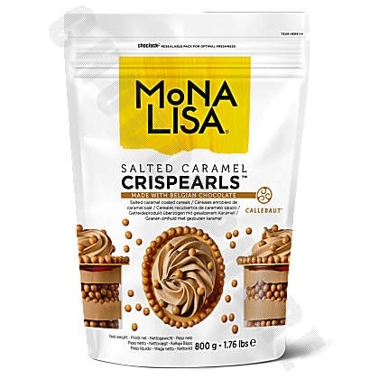 Callebaut - Mona Lisa Gold Salted Caramel Crispearls Bag - 800g CHD-CC-CRISP-02B