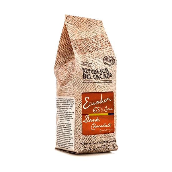 RDC Ecuador 65% Single Origin Dark Chocolate Buttons Bag - 7.5 kg