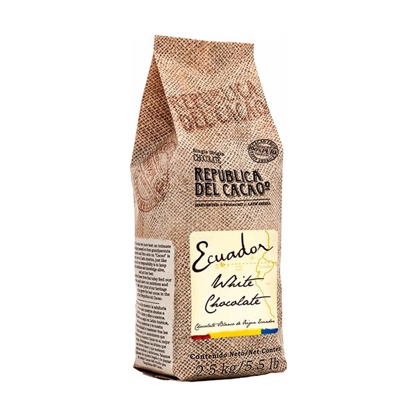 RDC Ecuador Single Origin 31% White Chocolate Buttons Bag - 2.5 kg
