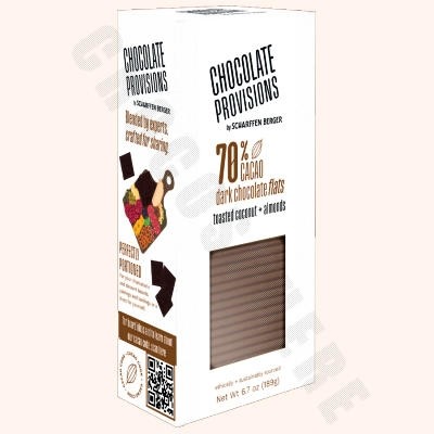 Scharffen Berger Chocolate Provisions 70% Dark Chocolate with Toasted Coconut & Almonds Mini-Bars - 189g 20006