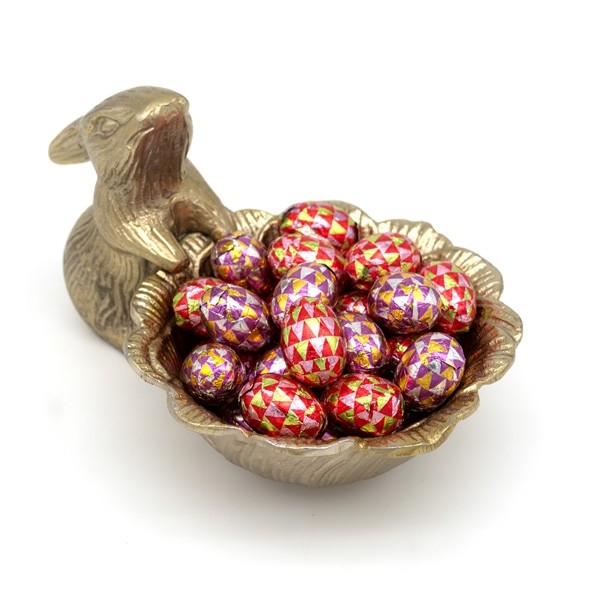Valrhona Dark Chocolate Almond & Hazelnut Praline Wrapped Eggs 33-pc