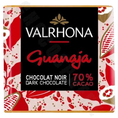 valrhona Guanaja 70% Dark Chocolate Napolitains Bulk Box - 1 kg 0510