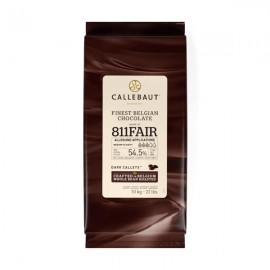 Callebaut Callebaut 811Fair Fairtrade Natural Vanilla 54% Dark Chocolate Callets - 10kg 811NVFAIR-595