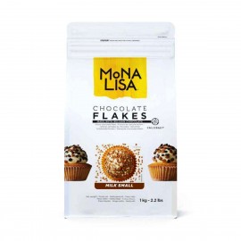 Callebaut Mona Lisa Small 27% Milk Chocolate Flakes - 1kg CHM-SP-4Z3-2B-U73